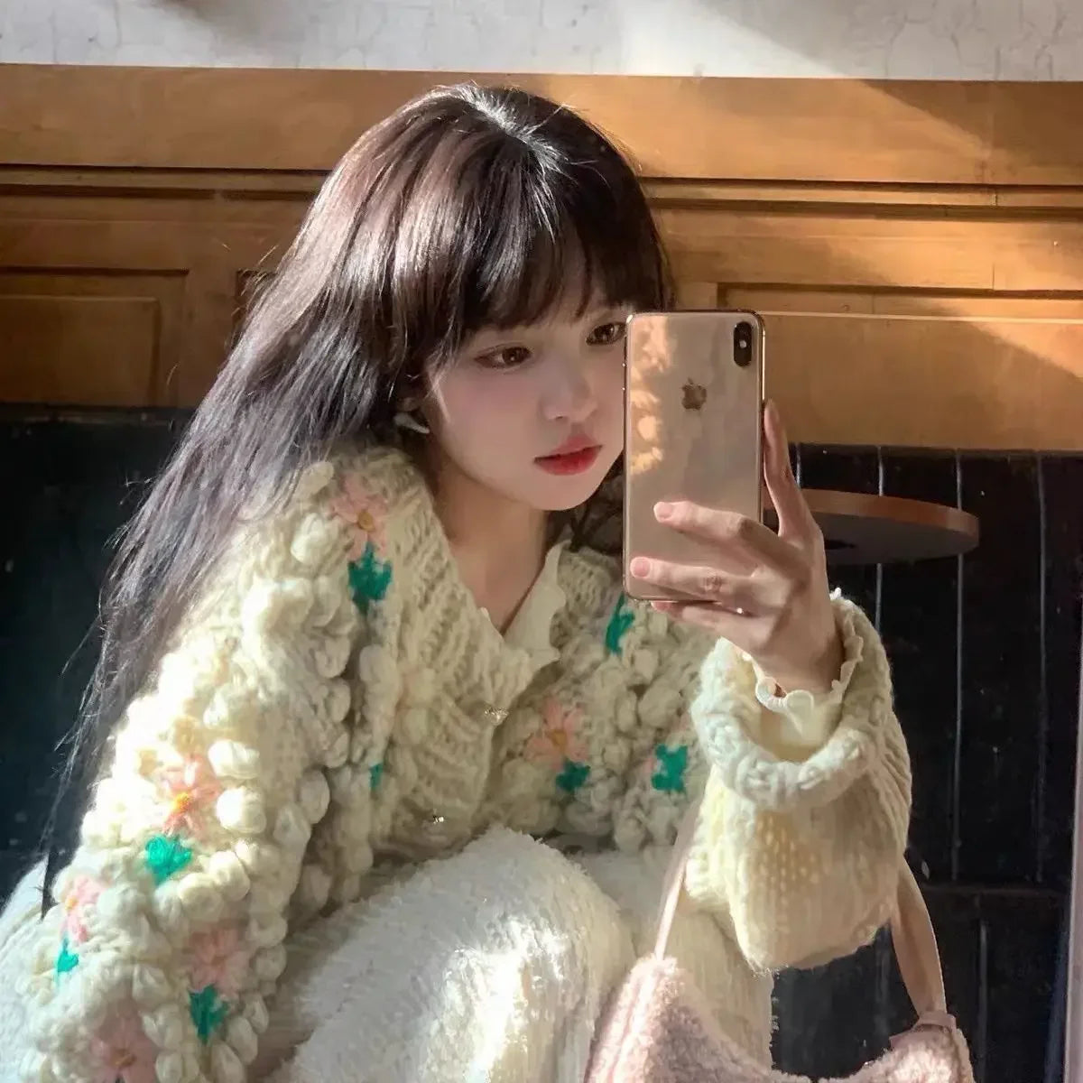 Elevated Sweet Korean Style Knit Sweater
