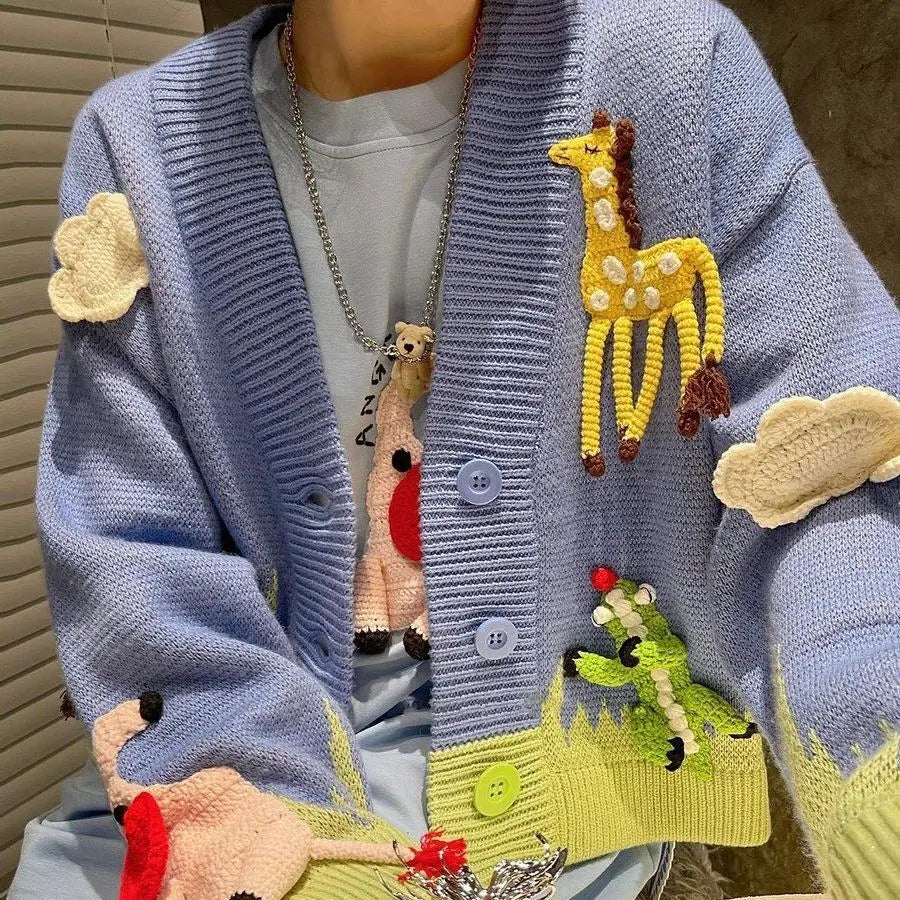 Cardigan polyvalent à col en V pour fille