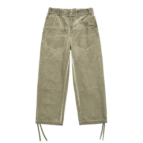 Pantalon cargo ample à délavage vintage