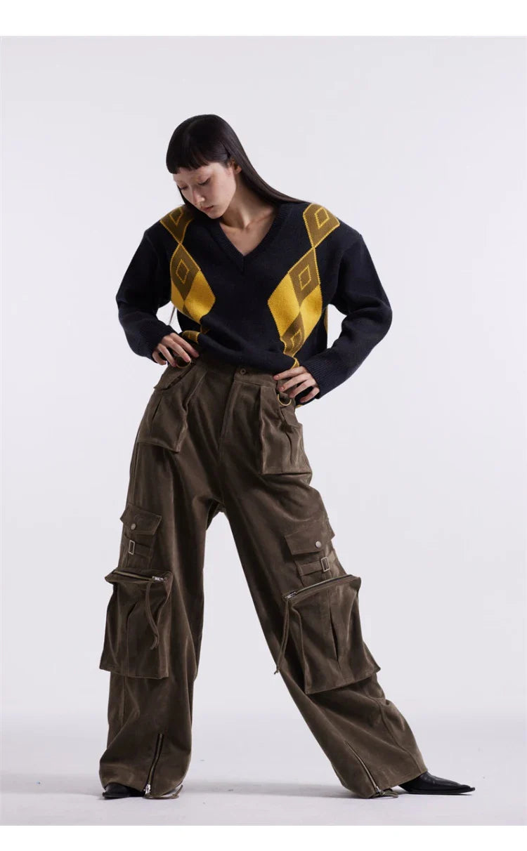 Lautaro Faux Leather Cargo Pants