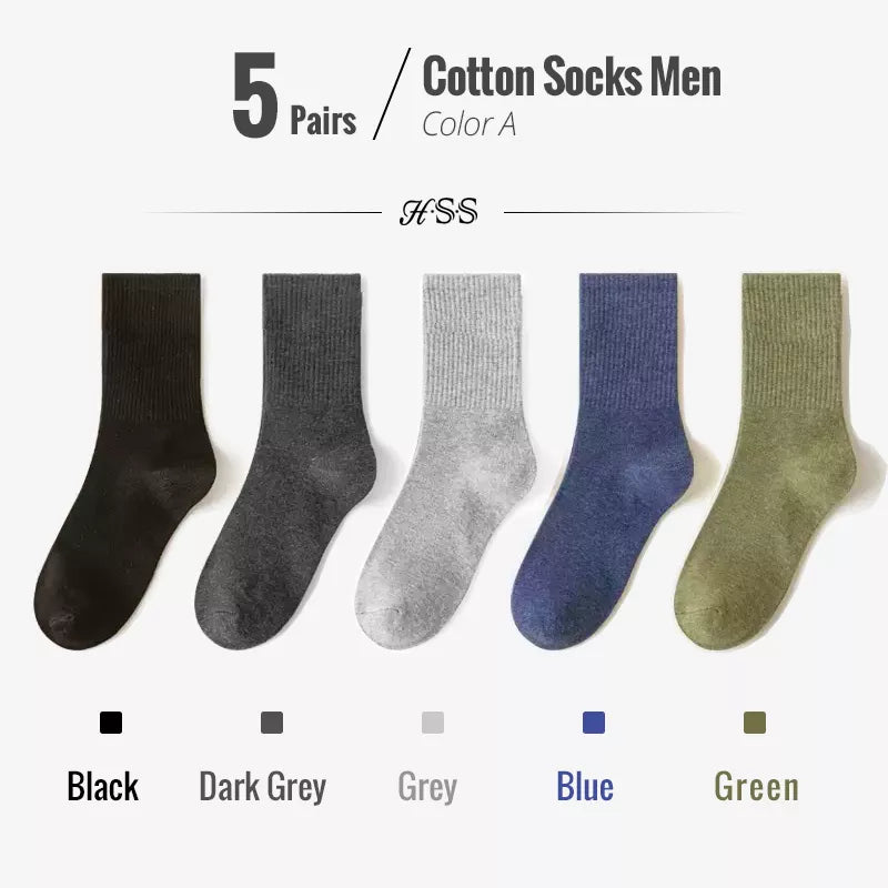 Combed Colorful Breathable Socks