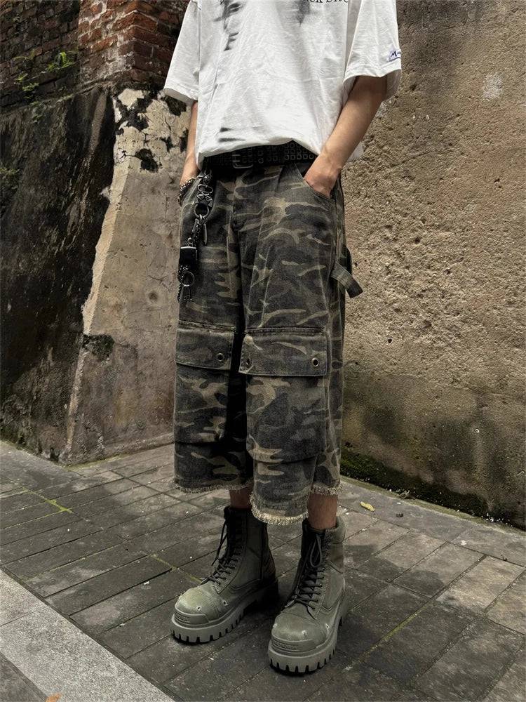 Pantalones cortos cargo de camuflaje