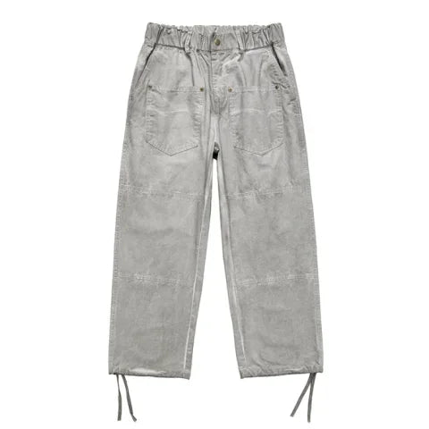 Pantalon cargo ample à délavage vintage