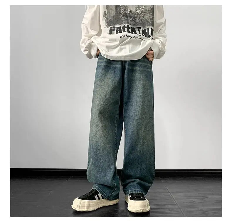 Vintage Loose Fit Hip Hop Denim Jeans