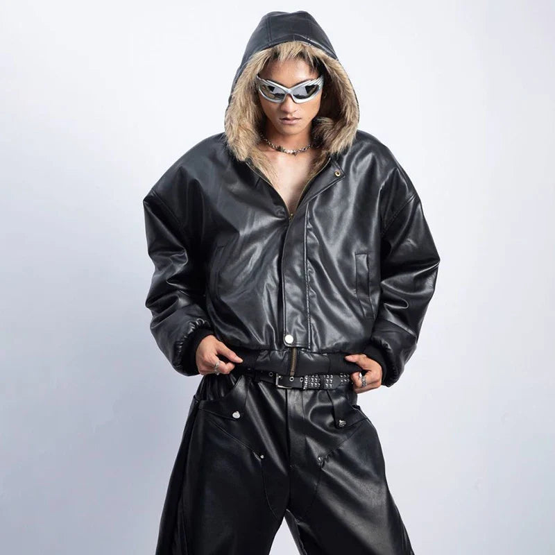Cozy Vibes Reversible Double Face Hooded Faux Fur Jacket