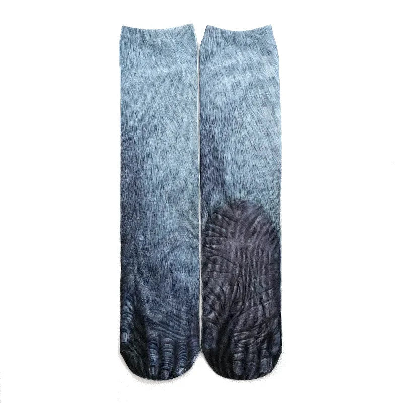Funny Leopard Tiger 3D Simulation Socks