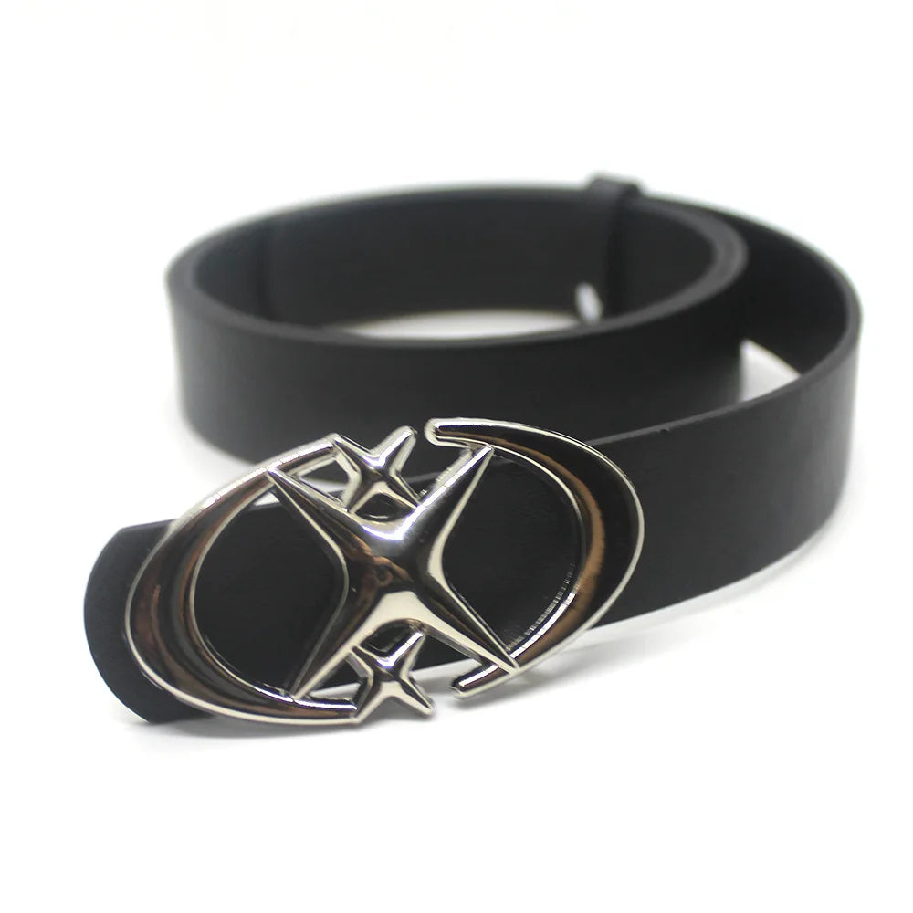 Y2K Punk Star Cross Metal Belt
