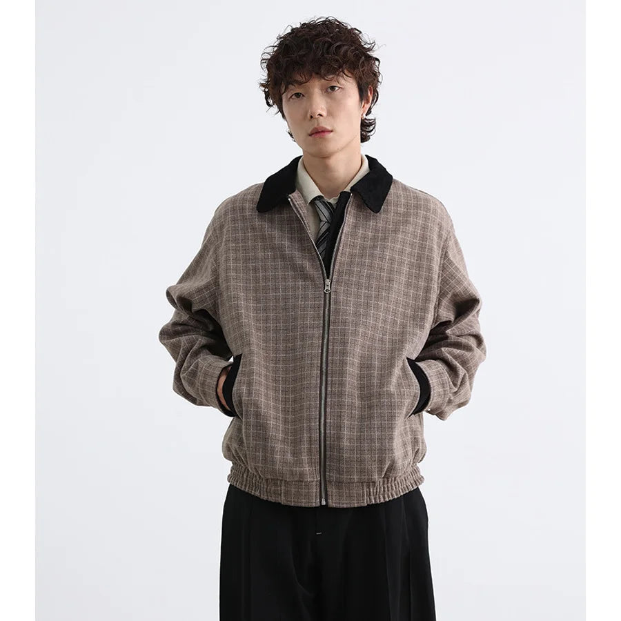 Lightweight Casual Plaid Vintage Comfort Jacket