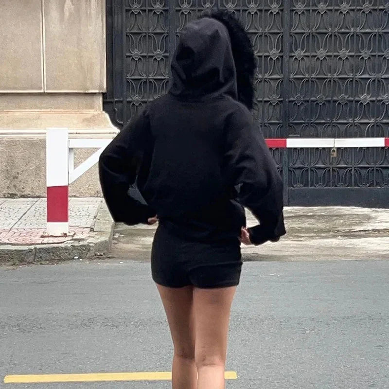 Veste arctique à capuche en fourrure Y2K