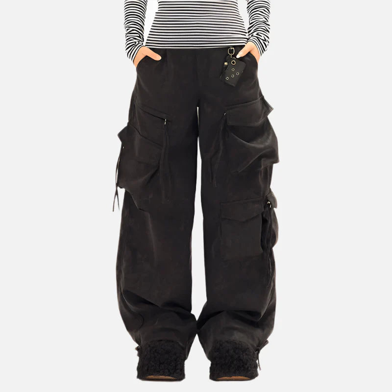 Baggy Loose Wide-leg Cargo Pants