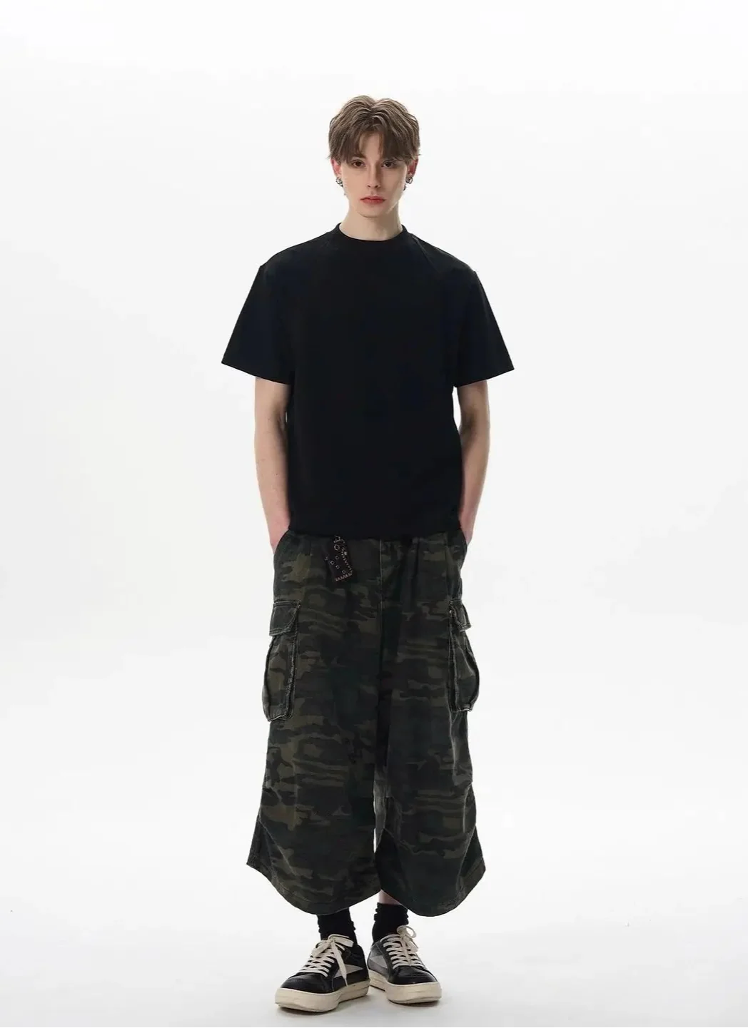 Space Cotton Stitched Box Fit T-Shirt