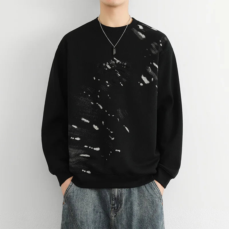 Abstract Paint Splatter Sweatshirt