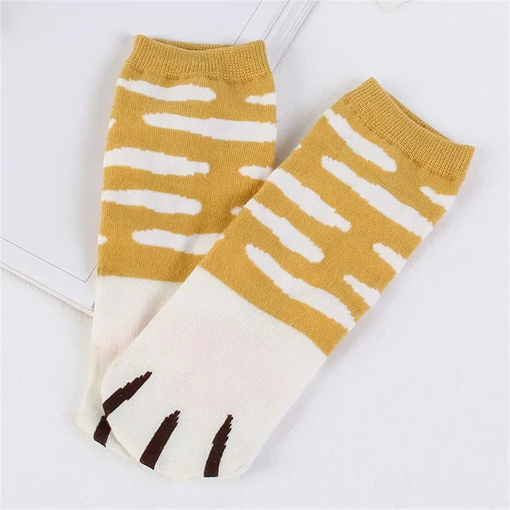 Cute Knitted Cat Claw Ankle School Socks