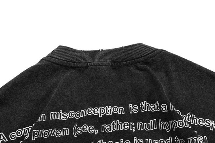 Camiseta con estampado de letras japonesas de Street 66