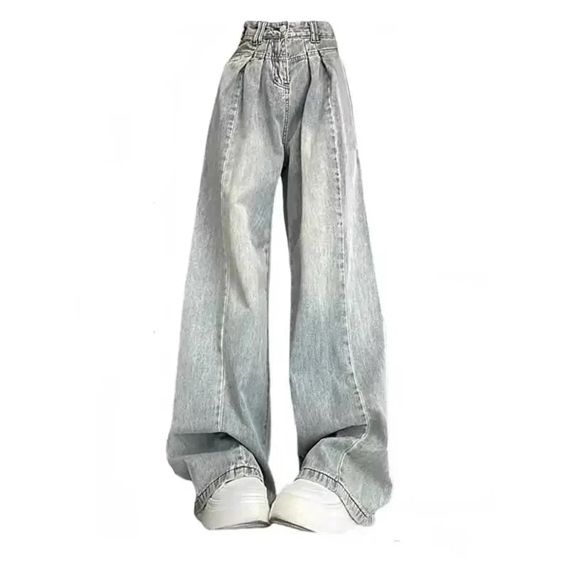 Vintage High Waist Black Emo Jeans