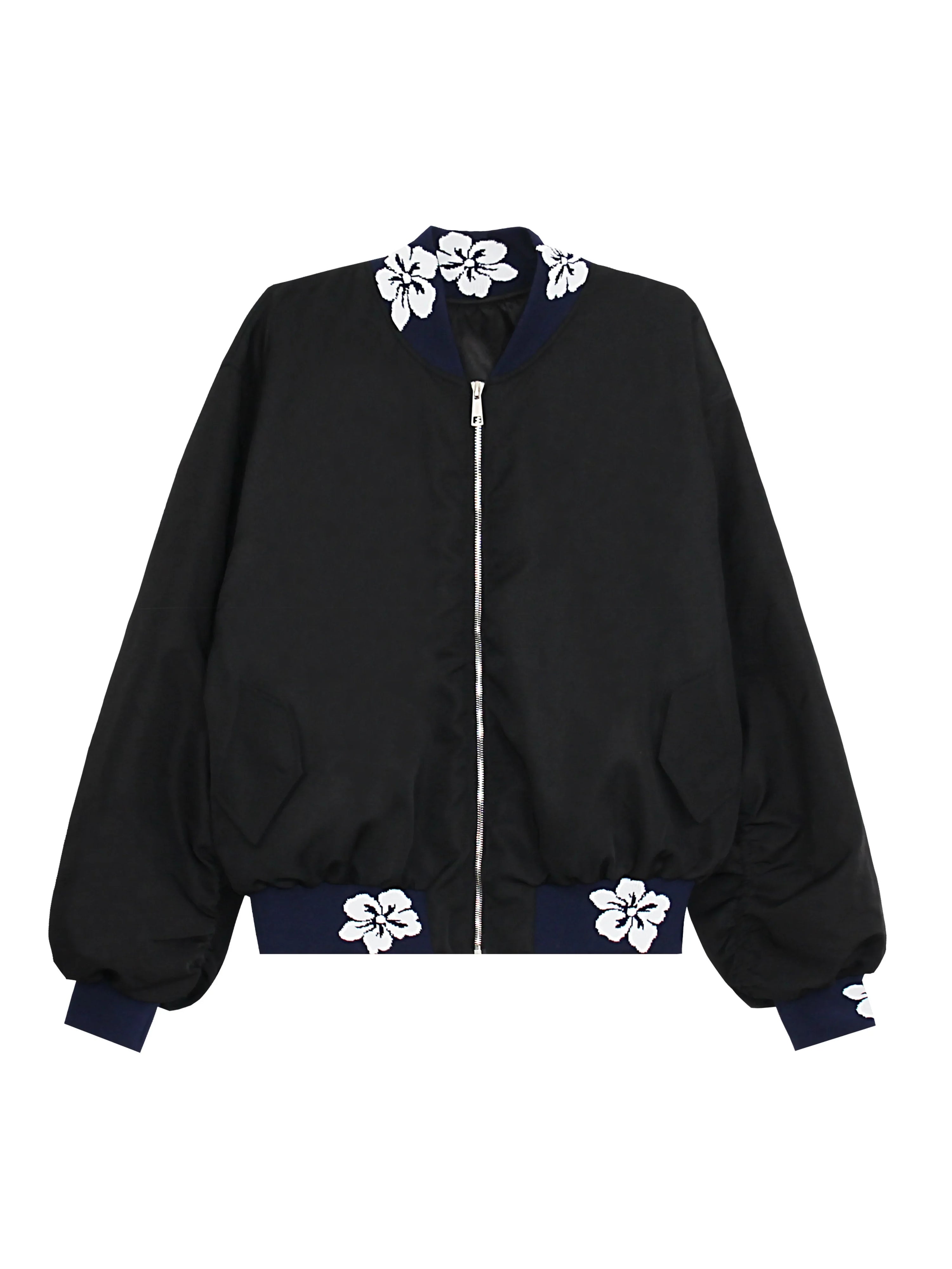 American Style Embroidered Jacquard Splicing Jacket