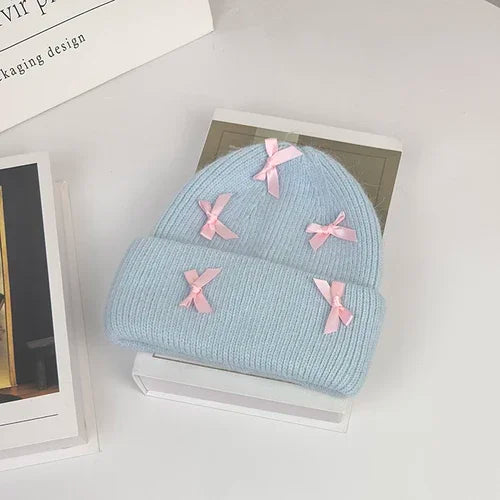 Rabbit Fur Knitted Beanie