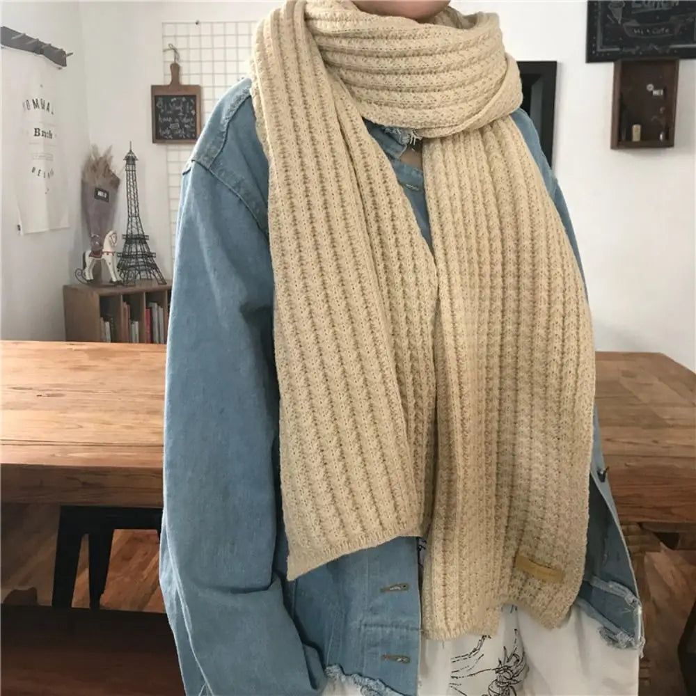 Knitted Solid Color Scarves