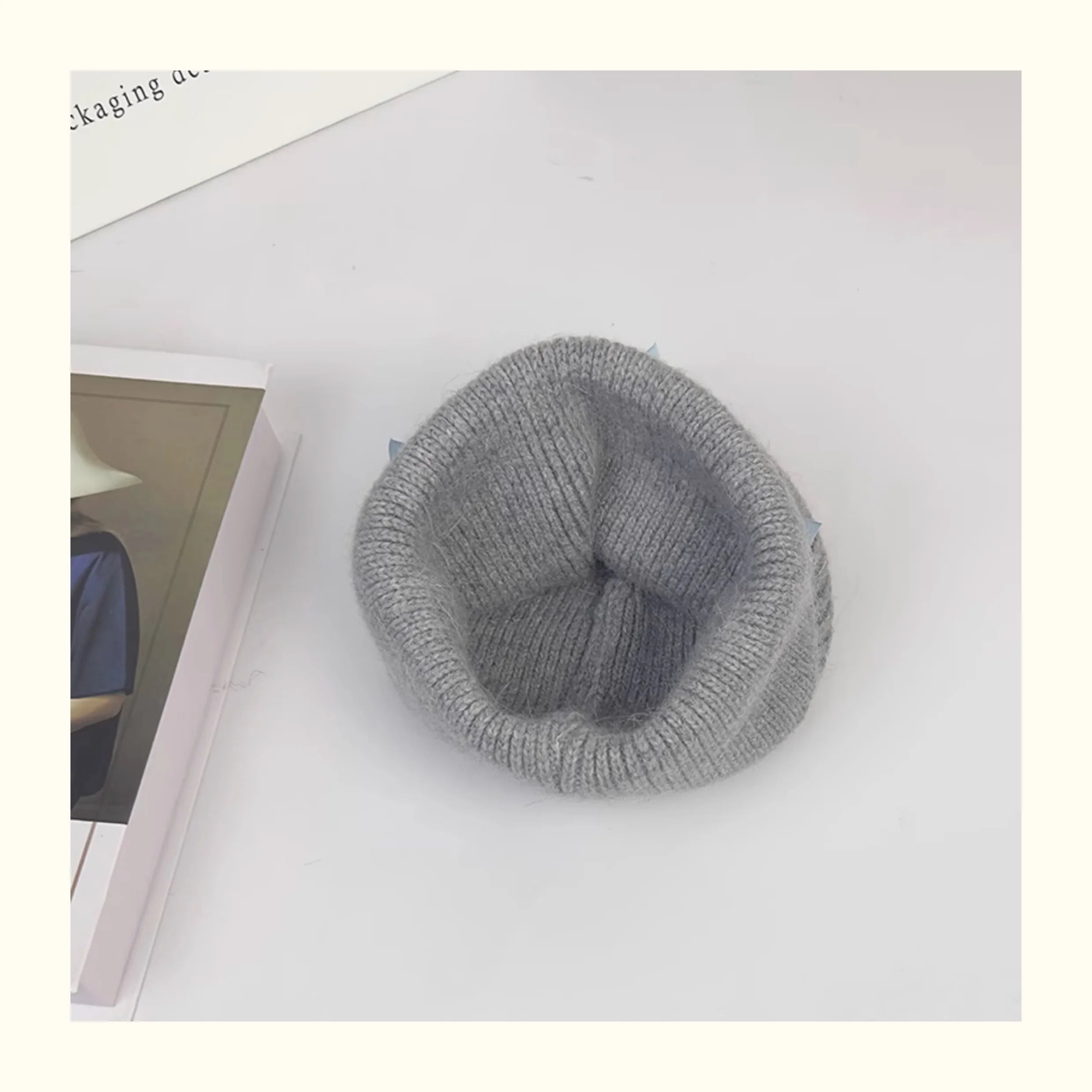 Rabbit Fur Knitted Beanie