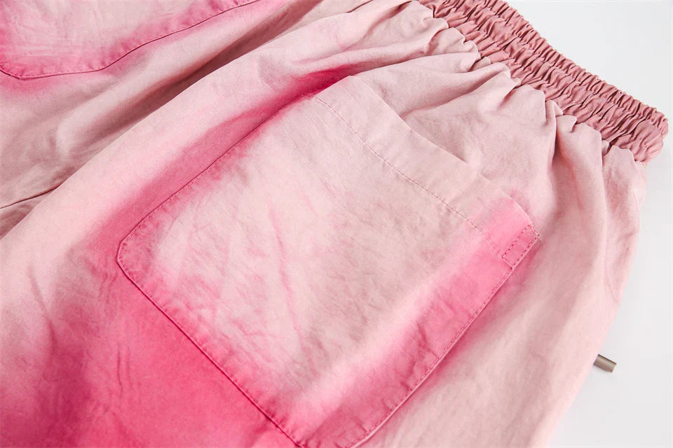 Oversized gewassen cargoshorts