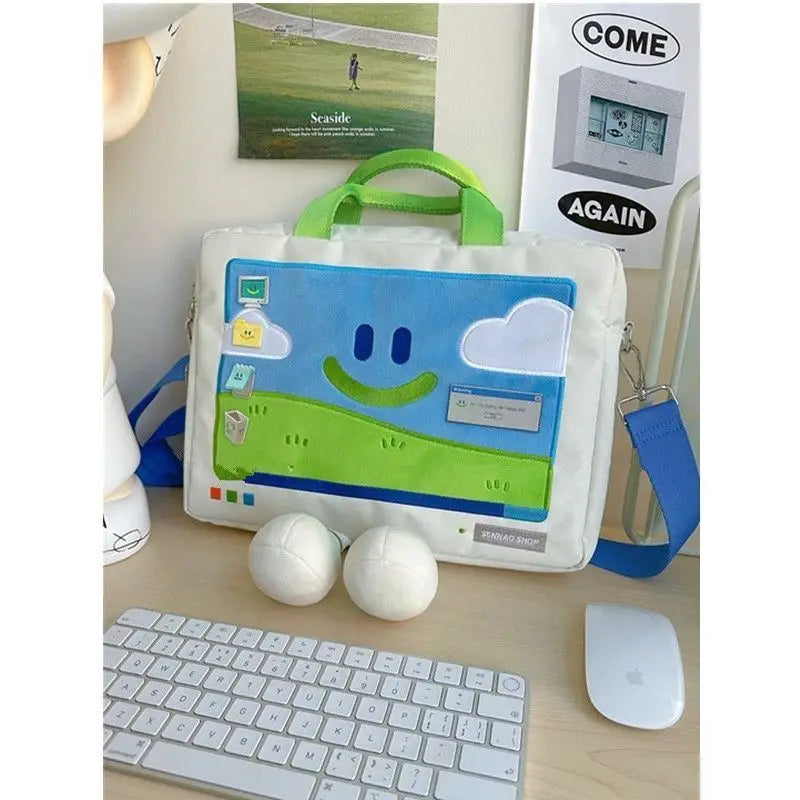 Y2K Smiling Laptop Bag