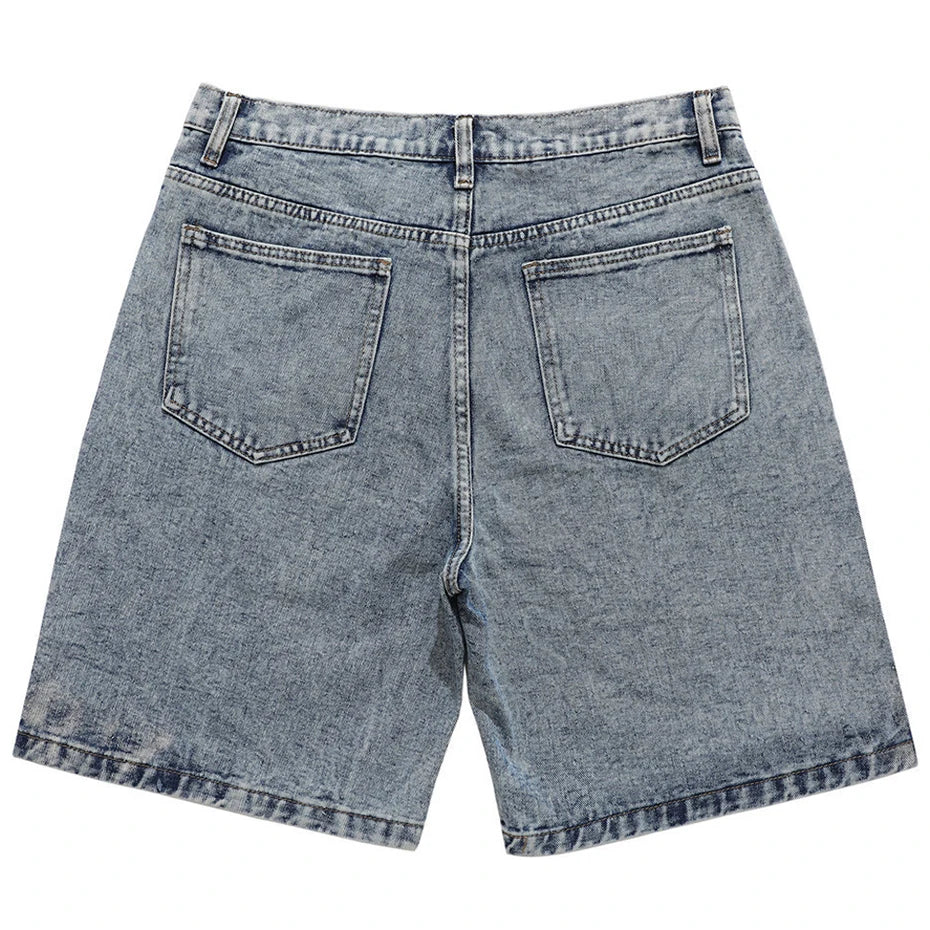 New Patchwork Oversized Hip Hop Short