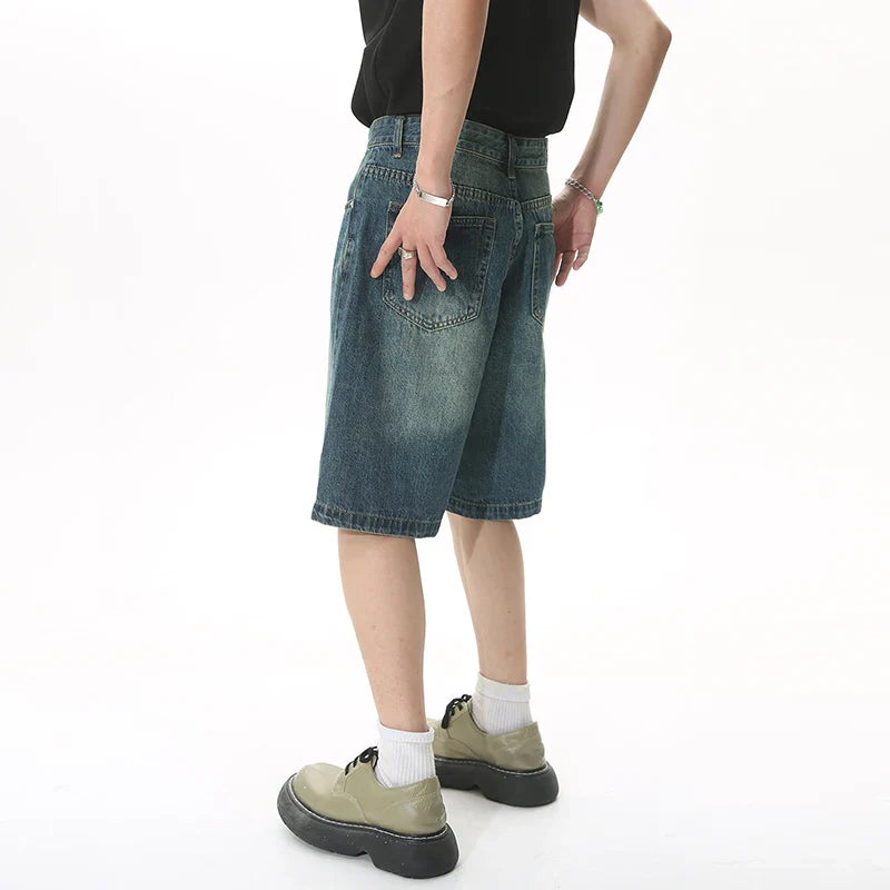 Retro chique denim shorts