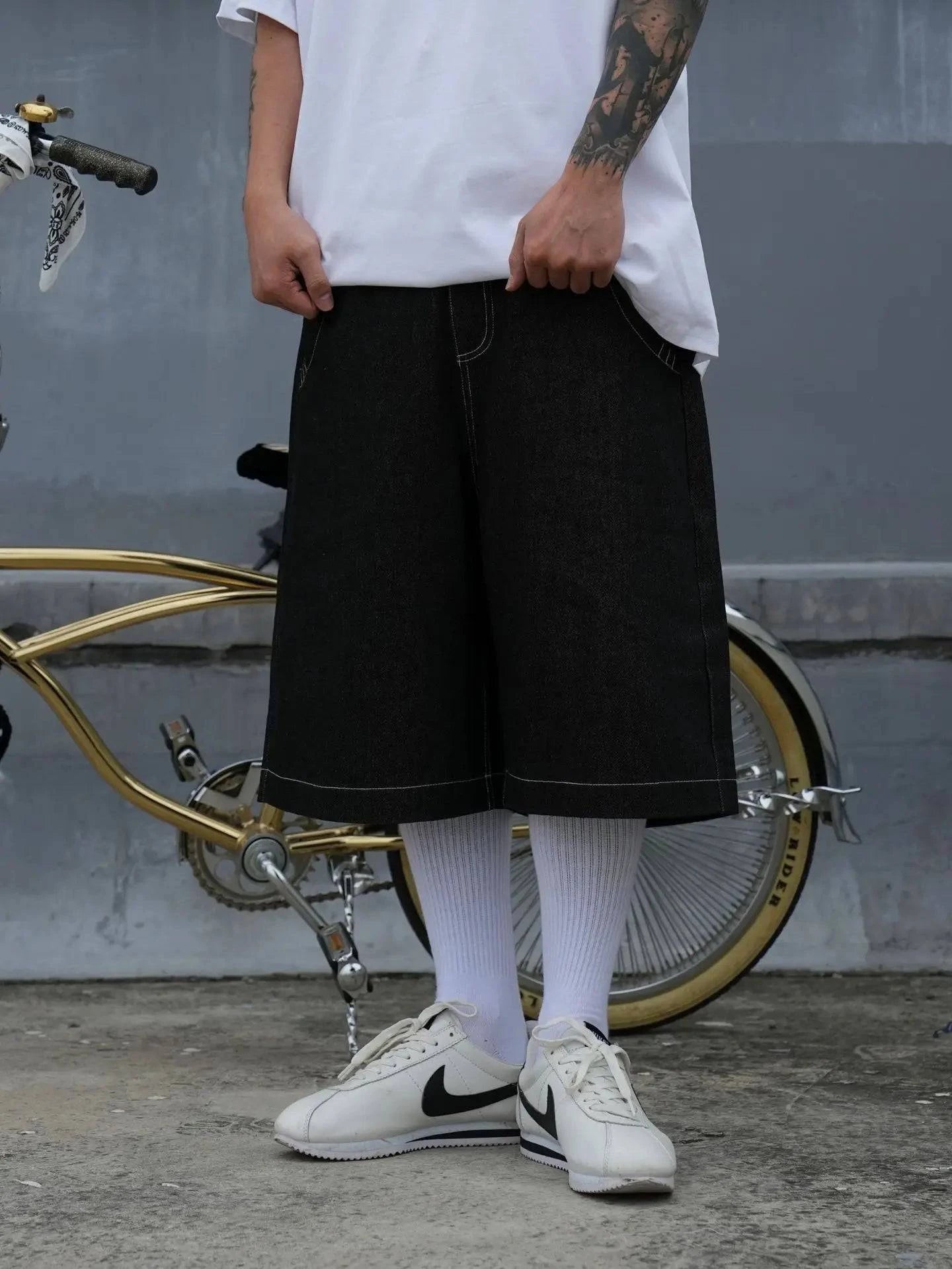Bestickte Taschen Übergroße Jorts