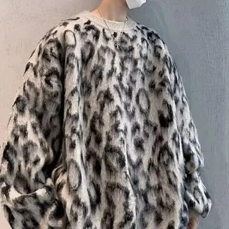 Trendy Cozy Vintage Classic Knit Mohair Sweater