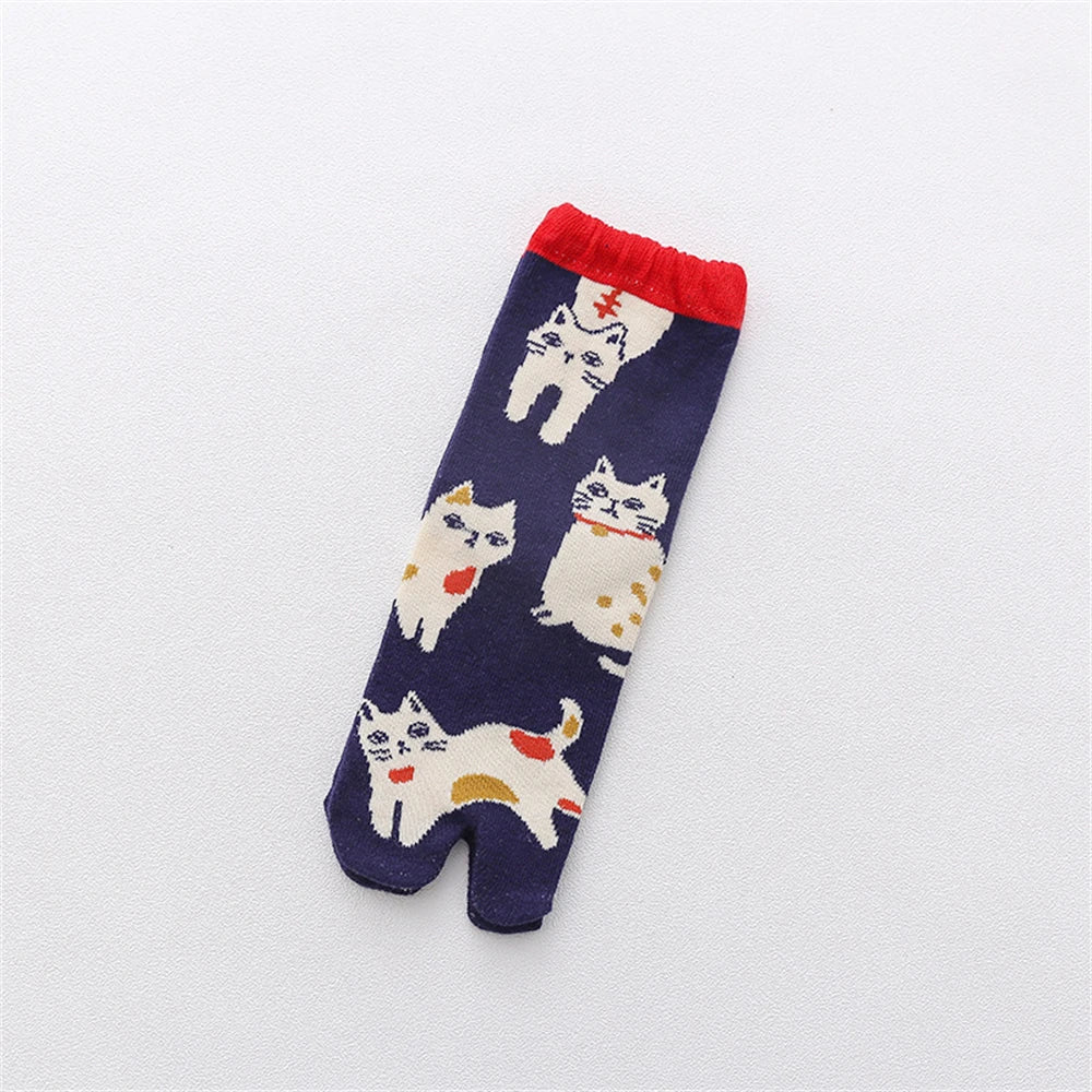 Soft Cotton Cute Cat Dandelion Socks