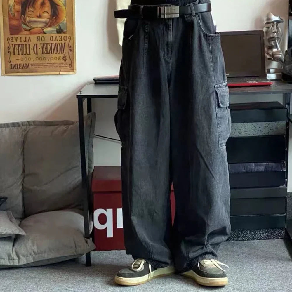 Oversize StreetWear Denim Cargo Pants