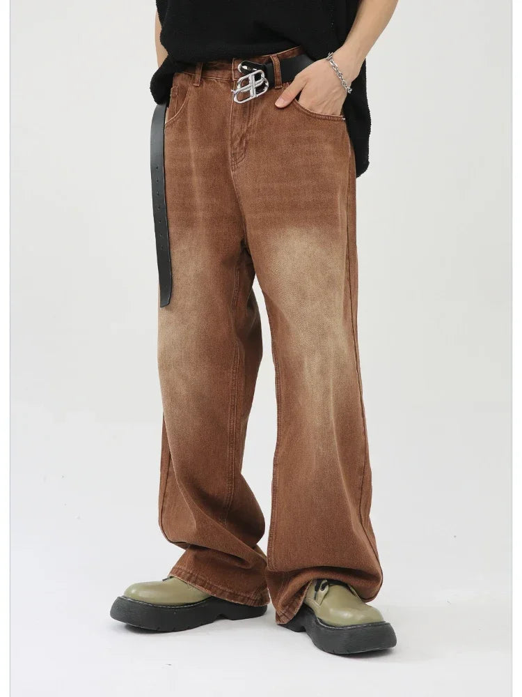 Casual Slim Fit High Waist Wide Jeans