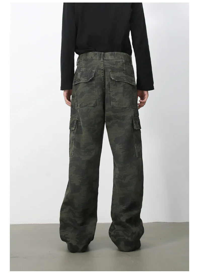 Vintage Cool Camouflage Cargo Jeans