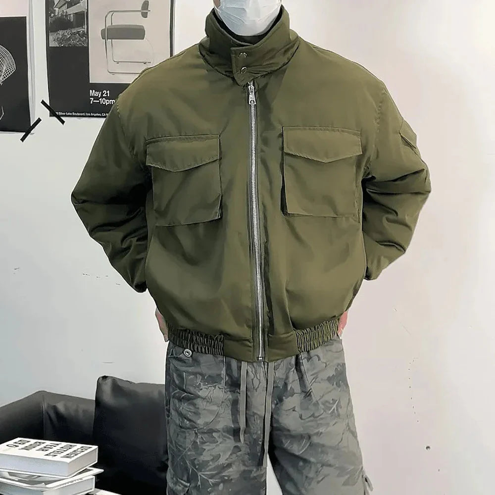 Winter Durable Stand Collar Thickened Jacket