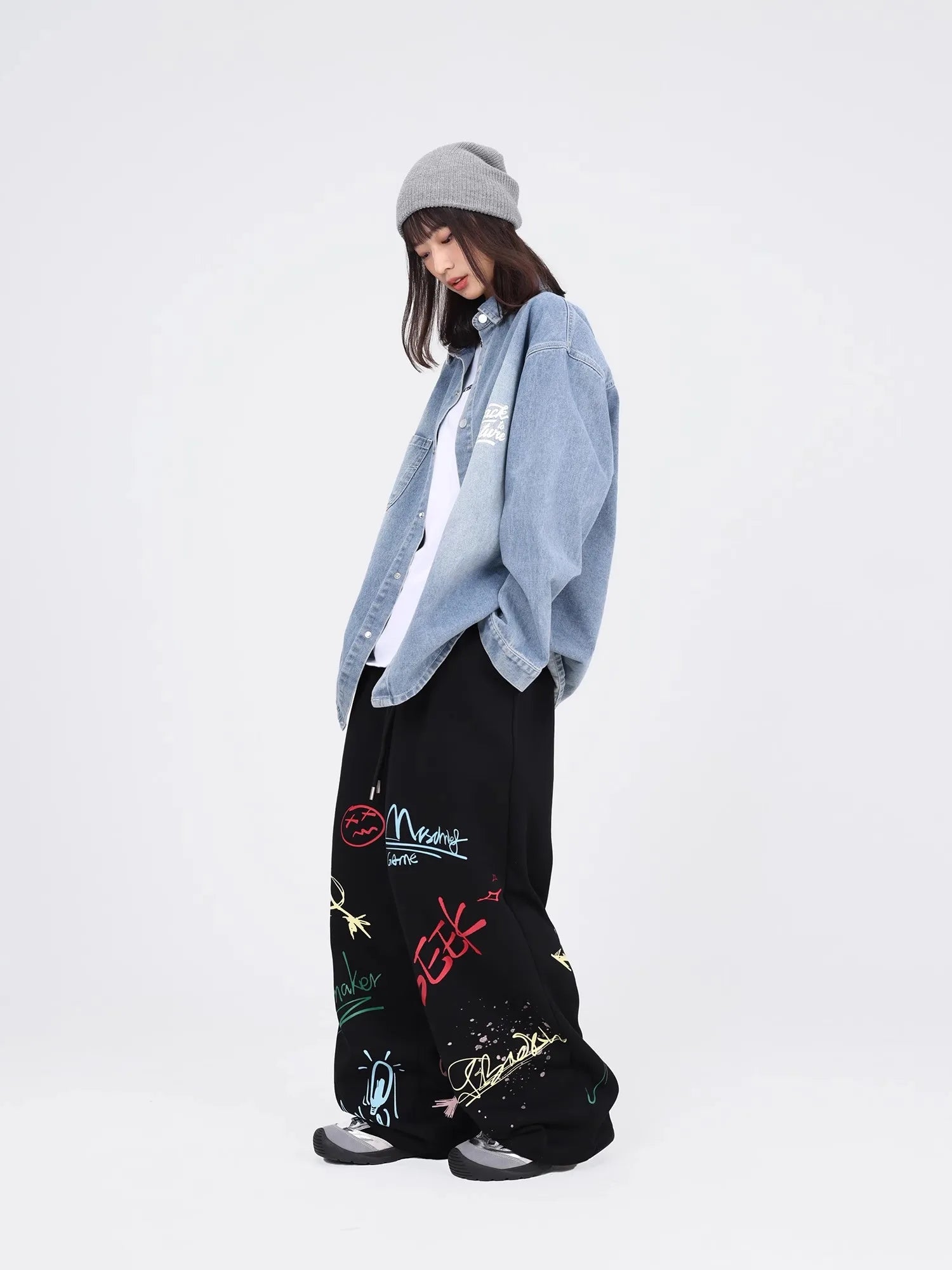 Graffiti Black Hip Hop Dance Pants