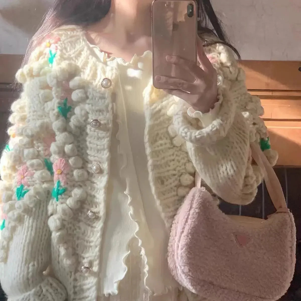 Elevated Sweet Korean Style Knit Sweater