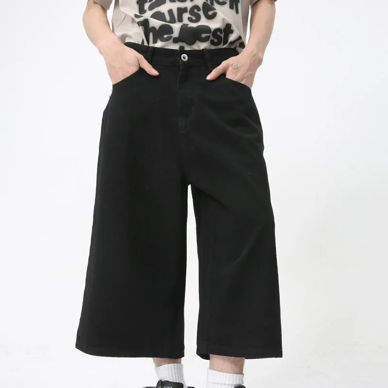 Loose Fit Retro Style Summer Denim Short