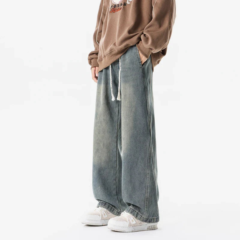 Retro Casual Loose Wide Leg Jeans