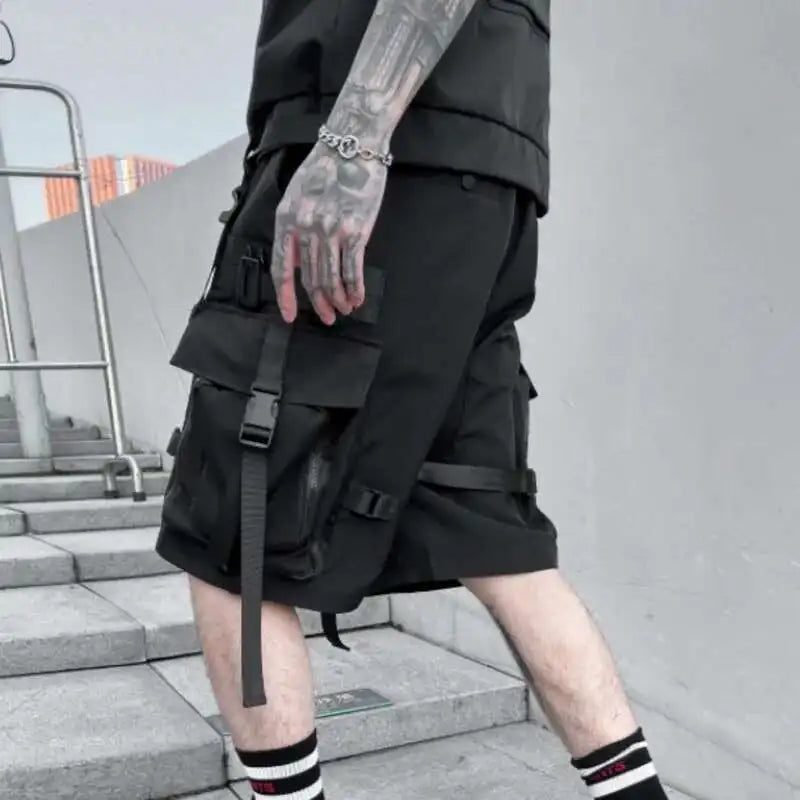 Dark Tactical Loose Fit Techwear Short