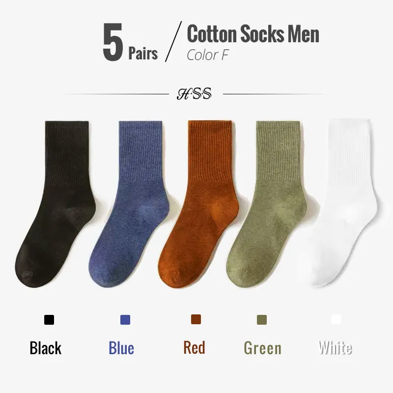 Combed Colorful Breathable Socks