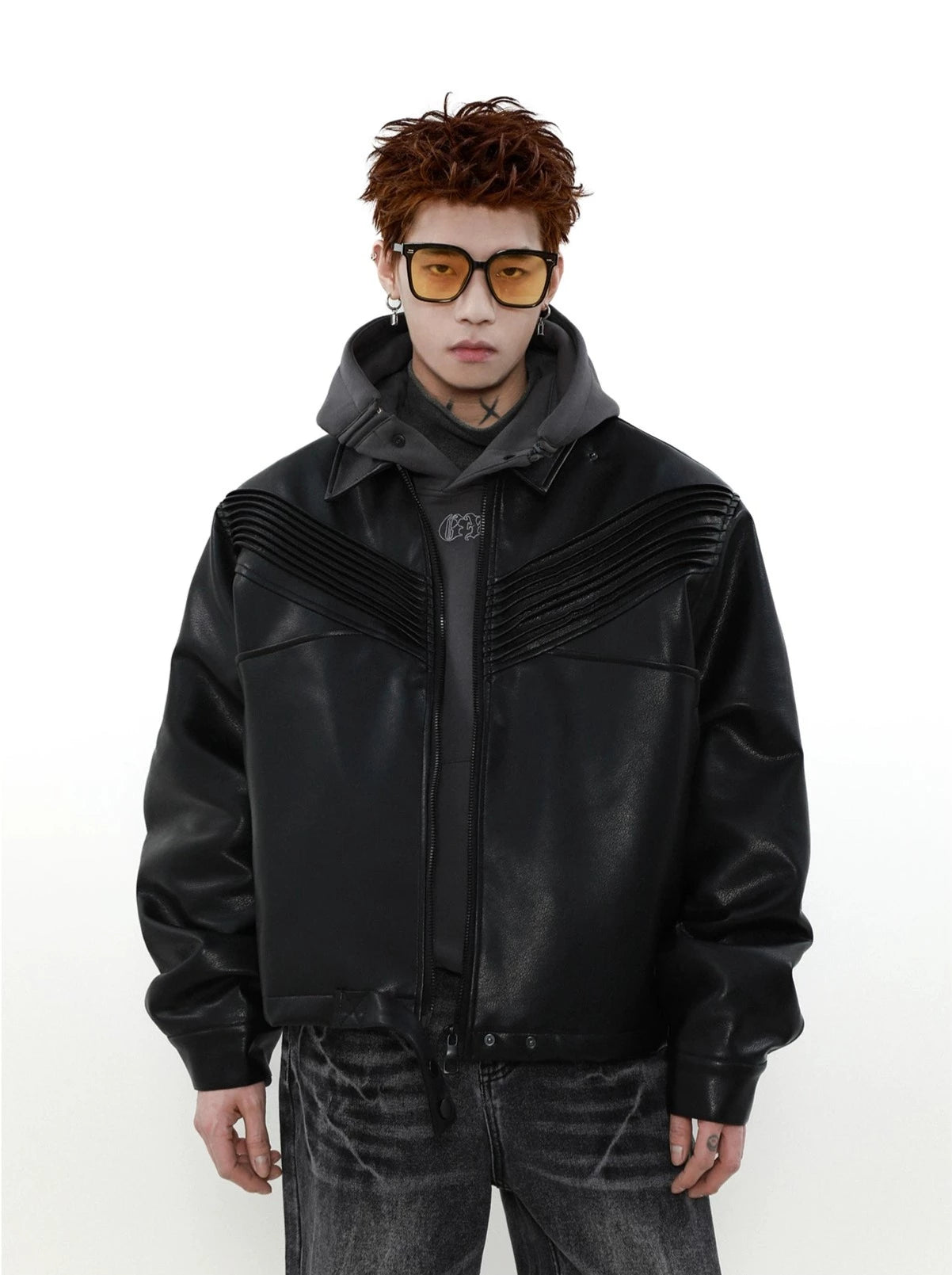 Short PU Leather Jacket