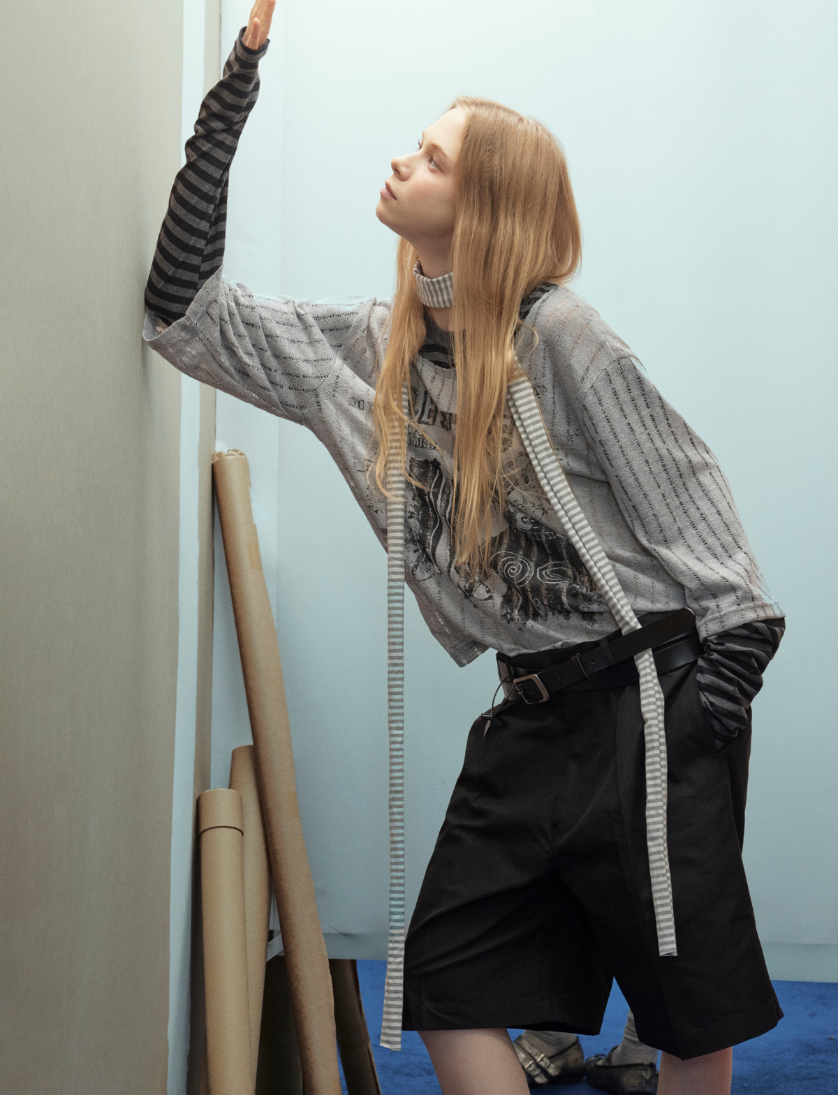 Madxmarx Layered Patchwork Sweater
