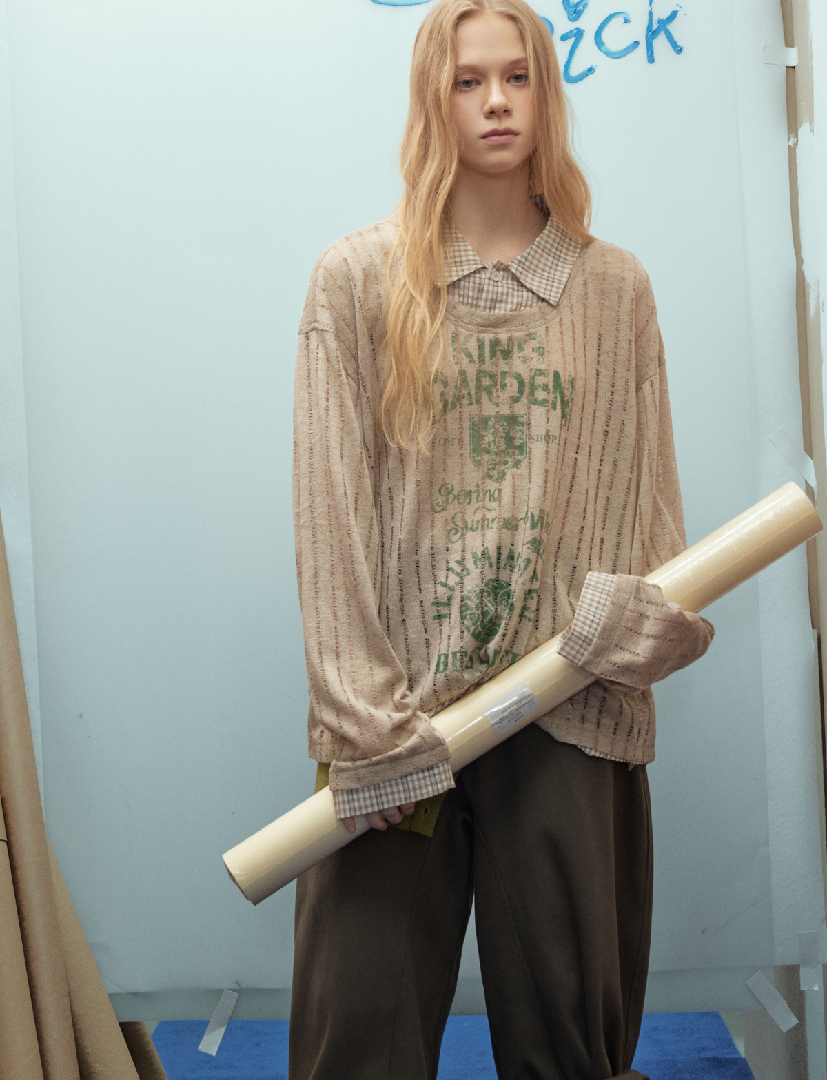 Madxmarx Layered Mesh Graphic Top