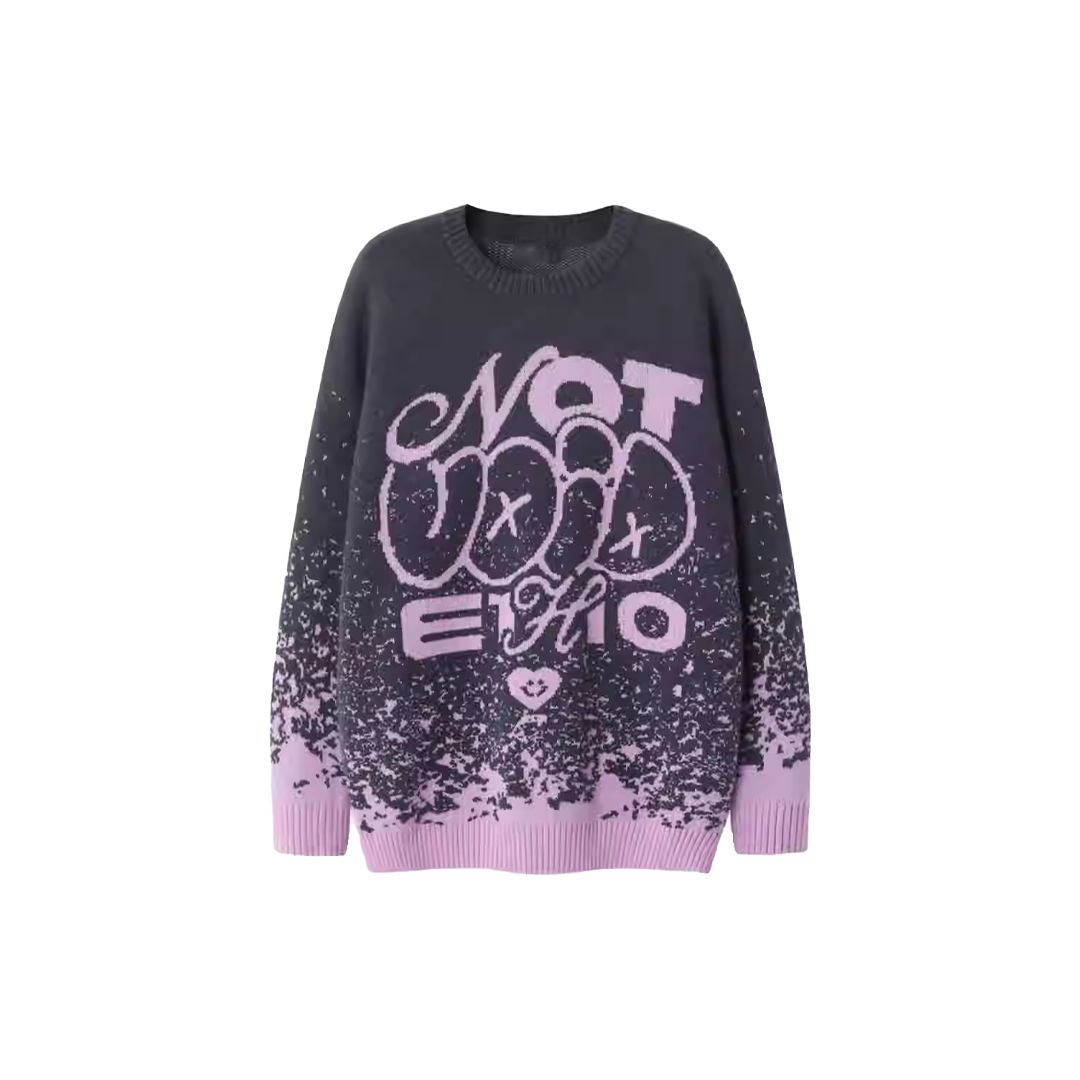 Graffiti Fade Printed Sweater