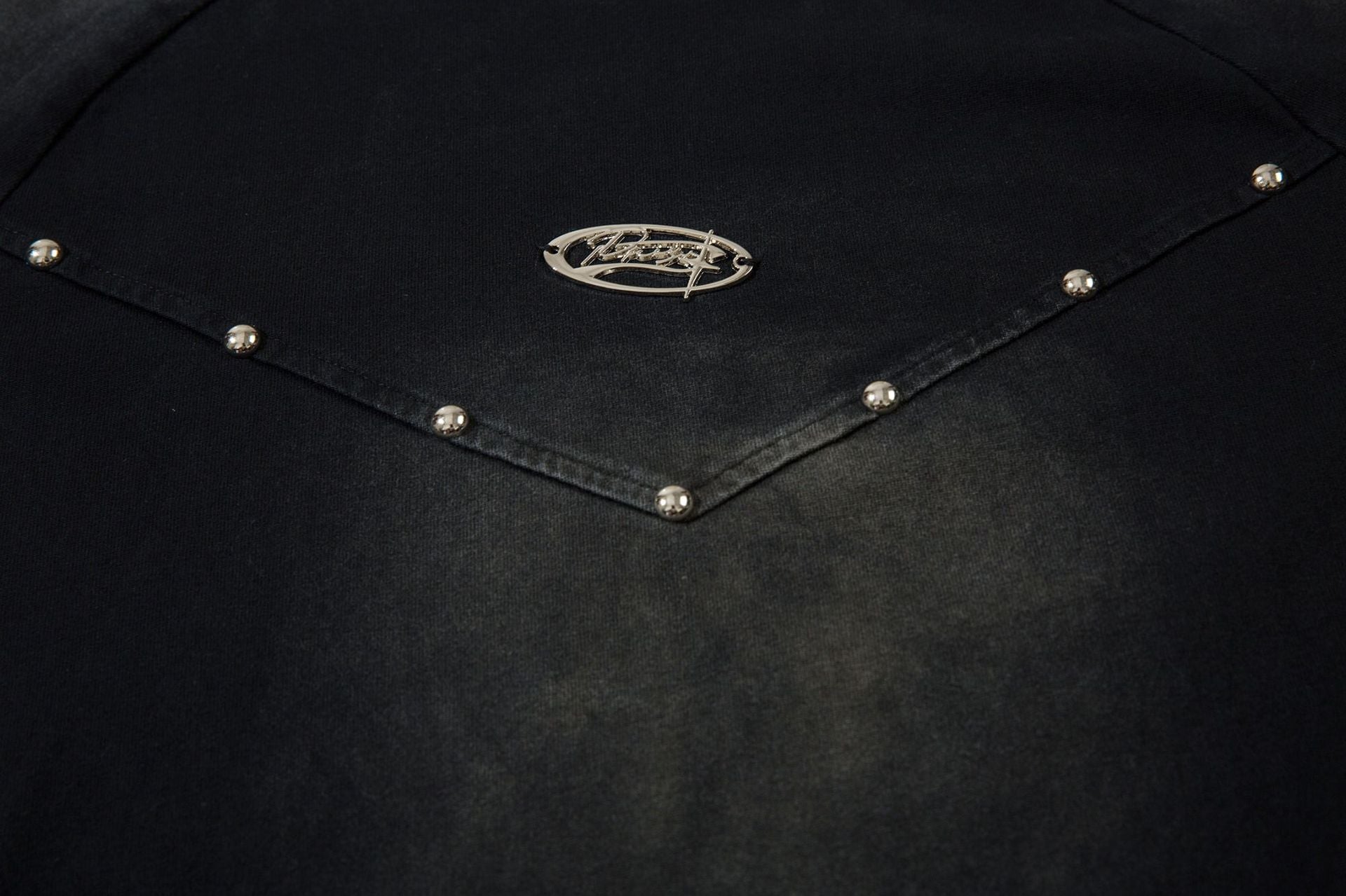 Heavyweight Washed Rivet Oversize Short Sleeve T-Shirt