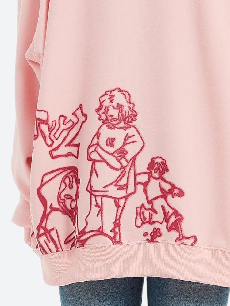 Sudadera con capucha de dibujos animados Youth Life