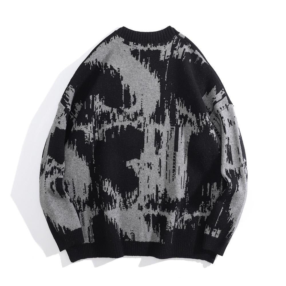 Y2K Letter Tie-Dye Printed Sweater  