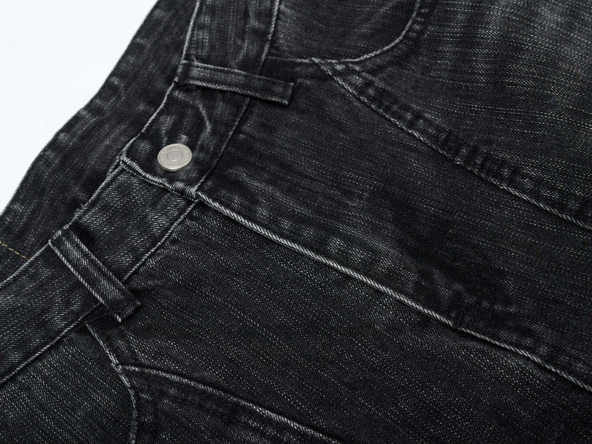 Pantalon en jean incurvé délavé vintage Madxmarx