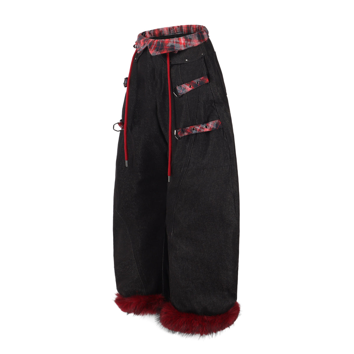 Pantalon fuselé en similicuir doublé de flanelle Madxmarx