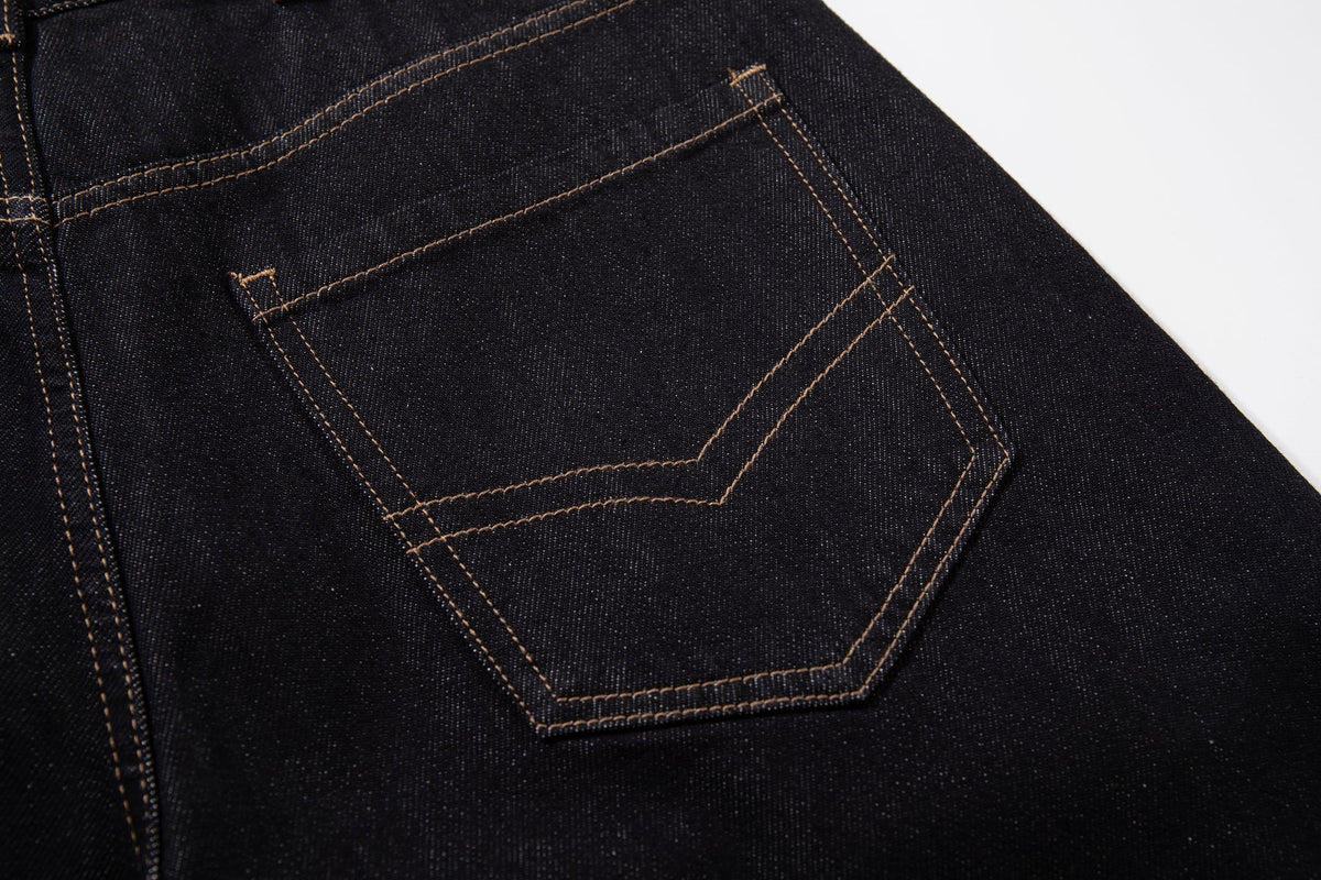 Madxmarx Plaid-Panel Wide-Leg Denim